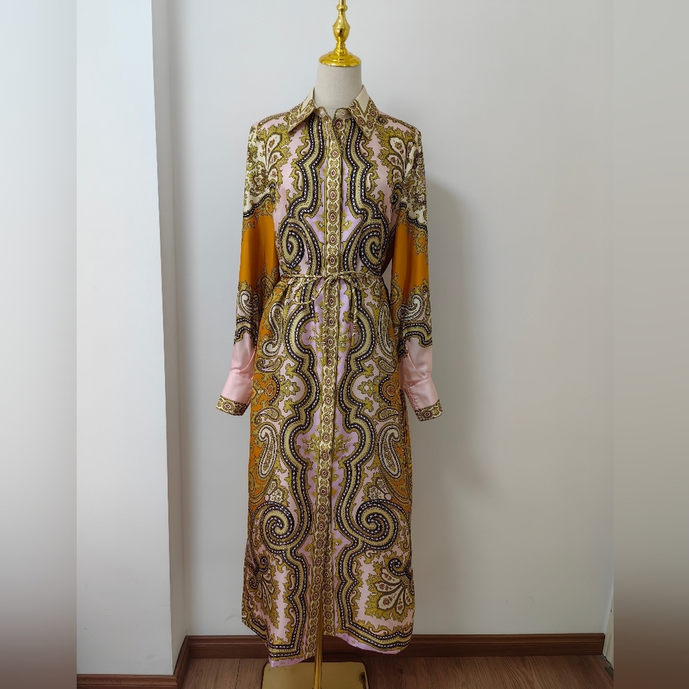 Alemais Clemenza Silk Shirtdress - Mult - Picture 10 of 16